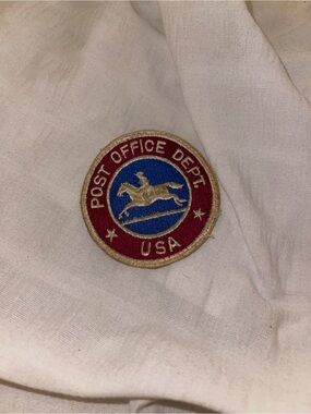 Post Office Dept. USA Embroidered Patch - Red & Blue, USPS